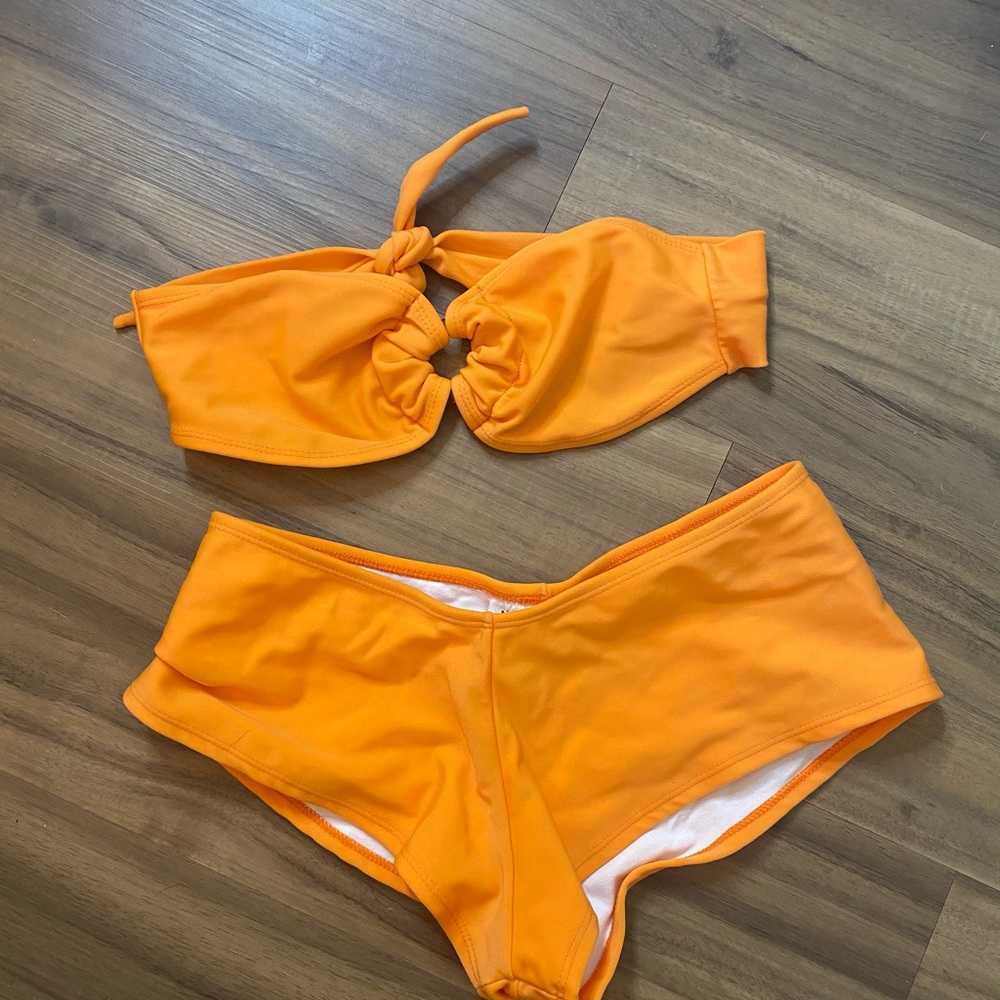 Orange Starpless Bikini